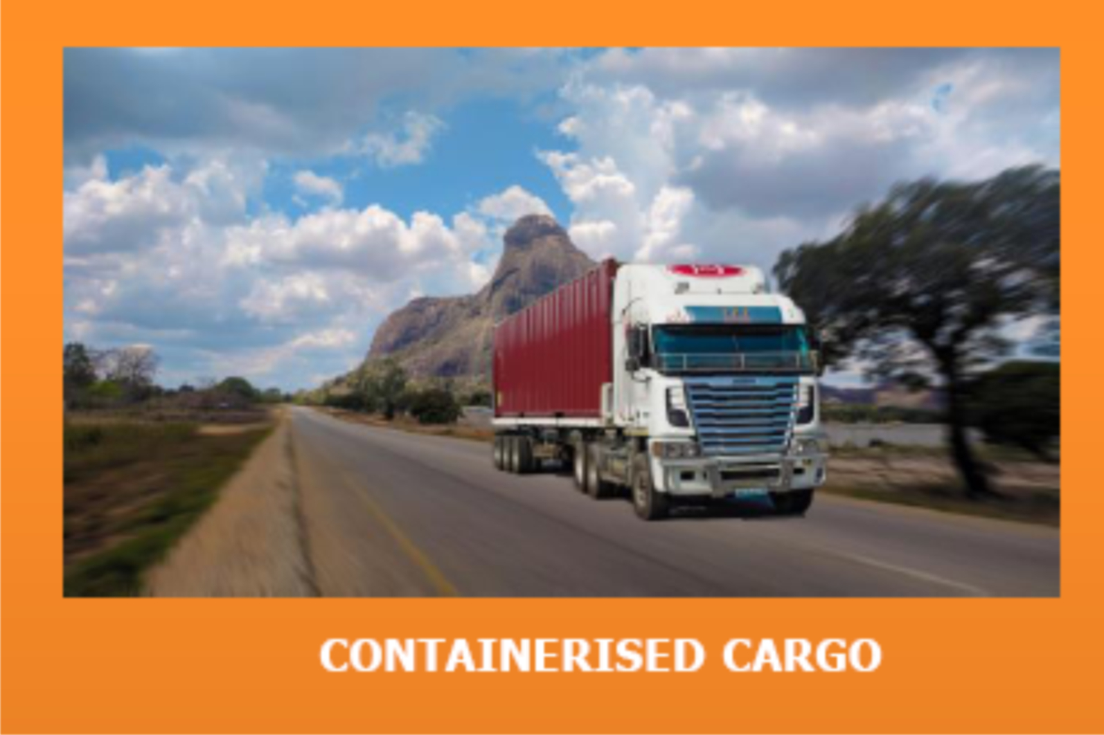 Containerised cargo Containerised cargo